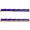 Trenza Grand Cobalto Moldura 2" x 7-7/8" Ceramic Rope Wall Trim Tile - Sold by the individual piece