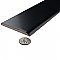 Battiscopa Matte Black 3" x 13" Ceramic Wall Bullnose Trim Tile - Sold by the individual piece