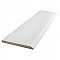 Battiscopa Matte White 3" x 13" Ceramic Wall Bullnose Trim Tile - Sold by the individual piece