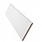 Battiscopa Matte White 3" x 13" Ceramic Wall Bullnose Trim Tile - Sold by the individual piece
