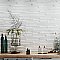 Tikal White 6-1/2" x 20-3/8" Ceramic Wall Tile - 9 Tiles Per Case - 8.37 Sq. Ft.