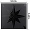 Stella Lustre Midnight 9-3/4" x 9-3/4" Porcelain Wall Tile - 16 Tiles Per Case - 10.88 Square Feet