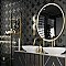 Stella Lustre Midnight 9-3/4" x 9-3/4" Porcelain Wall Tile - 16 Tiles Per Case - 10.88 Square Feet