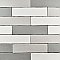 Alaska Craquelle Gris Mix 3" x 12" Ceramic Wall Tile - 16 Tiles Per Case - 4.16 Sq. Ft.