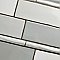 Alaska Craquelle Gris Mix 3" x 12" Ceramic Wall Tile - 16 Tiles Per Case - 4.16 Sq. Ft.