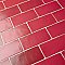 Antic Special Red Moon 3" x 6" Ceramic Wall Tile - Sold Per Case of 32 - 4.38 Square Feet