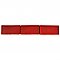 Antic Special Red Moon 3" x 6" Ceramic Bullnose Wall Trim - Sold Per Tile - 0.13 Square Feet