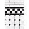 Nero Brillo Zen 1-1/4" x 7-7/8" Ceramic Moldura Wall Trim Tile - Sold by the individual piece