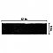 Castillo Black 3" x 12" Subway Ceramic Wall Tile - 5.72 Sq. Ft. Per Case - 22 Tile Per Case