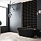 Castillo Black 3" x 12" Subway Ceramic Wall Tile - 5.72 Sq. Ft. Per Case - 22 Tile Per Case