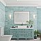 Habanera Azul 11-7/8" x 35-1/2" Ceramic Wall Tile - 5 Tiles Per Case - 14.75 Square Feet