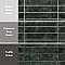 Menorca Black 2-1/2" x 12-7/8"   Ceramic Wall Tile - 28 Tiles Per Case - 6.44 Square Feet
