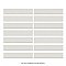 Menorca White 2-1/2" x 12-7/8"   Ceramic Wall Tile - 28 Tiles Per Case - 6.44 Square Feet