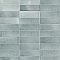 Coco Glossy Blue Grass 2" x 5-7/8" Porcelain Wall Tile - 66 Tiles Per Case - 5.94 Sq. Ft.
