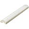 Classico Carrara Matte Pencil Bullnose 1-1/4" x 6" Ceramic Wall Trim - Marble Look-  Sold Per Piece - .06 Square Feet Per Piece