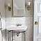 Classico Carrara Matte Pencil Bullnose 1-1/4" x 6" Ceramic Wall Trim - Marble Look-  Sold Per Piece - .06 Square Feet Per Piece