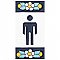 Sevillano Flora Address Accents Boy 2-1/8" x 4-3/8" Ceramic Wall Tile - Sold by the individual piece