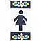 Sevillano Flora Address Accents Girl 2-1/8" x 4-3/8" Ceramic Wall Tile - Sold by the individual piece