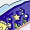Captain Fishie 2" x 7-7/8" Ceramic Wall Trim Tile - Sold by the individual piece