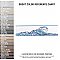 Captain Kanagawa Wave Glacier Blue 2" x 7-7/8" Ceramic Wall Trim Tile - Sold by the individual piece