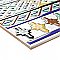 Sevillano Giralda Cenefa 7-7/8" x 7-7/8" Ceramic Wall Border Tile - 25 Tiles Per Case - 11.0 Sq. Ft.