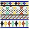 Sevillano Giralda Cenefa 7-7/8" x 7-7/8" Ceramic Wall Border Tile - 25 Tiles Per Case - 11.0 Sq. Ft.
