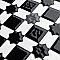 Sevillano Giralda Dark Grey 7-7/8" x 7-7/8" Ceramic Wall Tile - 25 Tiles Per Case - 11.0 Sq. Ft.