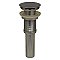 Decorative 2-1/2" Diameter Pop-up Mushroom Drain with Overflow - Multiple Finishes Available