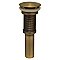 Decorative 2-1/2" Diameter Pop-up Mushroom Drain with Overflow - Multiple Finishes Available