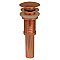 Decorative 2-1/2" Diameter Pop-up Mushroom Drain with Overflow - Multiple Finishes Available