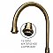 Vintage III Plus Bridge Faucet w/ Gooseneck Swivel Spout, Lever Handles and Side Spray - Antique Brass