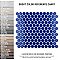 Metro Ion 1" Hex Sapphire 10-1/4" x 11-7/8" Porcelain Mosaic Floor & Wall Tile
