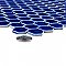Metro Ion 1" Hex Sapphire 10-1/4" x 11-7/8" Porcelain Mosaic Floor & Wall Tile
