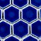 Metro Ion 1" Hex Sapphire 10-1/4" x 11-7/8" Porcelain Mosaic Floor & Wall Tile