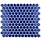 Metro Ion 1" Hex Sapphire 10-1/4" x 11-7/8" Porcelain Mosaic Floor & Wall Tile