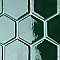 Metro Ion 2" Hex Emerald 11-1/8" x 12-5/8" Porcelain Mosaic Floor & Wall Tile - 10 Tiles Per Case - 10.0 Sq. Ft.
