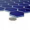 Metro Ion 2" Hex Sapphire 11-1/8" x 12-5/8" Porcelain Mosaic Floor & Wall Tile