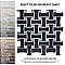 Metro Dog Bone Basketweave Matte Black/Silver Glass Dot 10" x 10" Porcelain Mosaic Tile - 10 Tiles Per Case - 7.1 Sq. Ft.