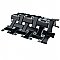 Metro Dog Bone Basketweave Matte Black/Silver Glass Dot 10" x 10" Porcelain Mosaic Tile - 10 Tiles Per Case - 7.1 Sq. Ft.