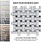 Metro Dog Bone Basketweave Matte White/Silver Glass Dot 10" x 10" Porcelain Mosaic Tile - 10 Tiles Per Case - 7.1 Sq. Ft.