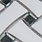 Metro Dog Bone Basketweave Matte White/Silver Glass Dot 10" x 10" Porcelain Mosaic Tile - 10 Tiles Per Case - 7.1 Sq. Ft.