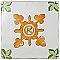 Novecento Centro Paterna 5-1/8" x 5-1/8" Ceramic Tile - Per Case of 30 - 5.87 Sq. Feet