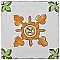 Novecento Centro Paterna 5-1/8" x 5-1/8" Ceramic Tile - Per Case of 30 - 5.87 Sq. Feet