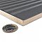 Kings Loft Black 7-7/8" x 15-3/4" Ceramic Wall Tile - 12 Tiles Per Case - 10.44 Square Feet