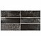 Kings Raku Black 15-3/4" x 7-7/8" Ceramic Wall Tile - Sold Per Case of 12 - 10.71 Square Feet