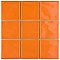 Twist Square Orange Sunset 11-3/4" x 11-3/4" Ceramic Mosaic Tile - 10 Tiles Per Case - 9.8 Sq. Ft.