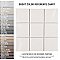 Twist Square Soft Cream 11-3/4" x 11-3/4" Ceramic Mosaic Tile - 10 Tiles Per Case - 9.8 Sq. Ft.