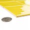 Twist Square Yellow Lemon 11-3/4" x 11-3/4" Ceramic Mosaic Tile - 10 Tiles Per Case - 9.8 Sq. Ft.