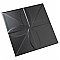 Triplex Fronteira Black 7-3/4" x 7-3/4" Ceramic W Tile - 25 Tiles Per Case - 10.5 Sq. Ft.