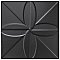 Triplex Fronteira Black 7-3/4" x 7-3/4" Ceramic W Tile - 25 Tiles Per Case - 10.5 Sq. Ft.